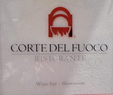 Corte del Fuoco ristorante sign