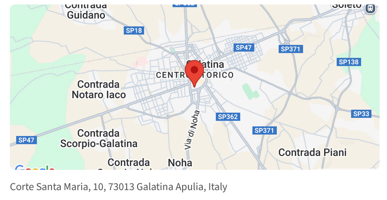 Galatina map